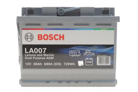 Акумулятор Bosch 12В/60/680/17,35кг BOSCH 0 092 LA0 070