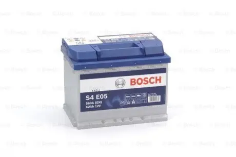 Акумулятор S4 EFB 60 Ah, EN 560 правий &quot;+&quot; 242x175x190 (ДхШхВ) с-ма START-STOP BOSCH 0 092 S4E 050 (фото 1)
