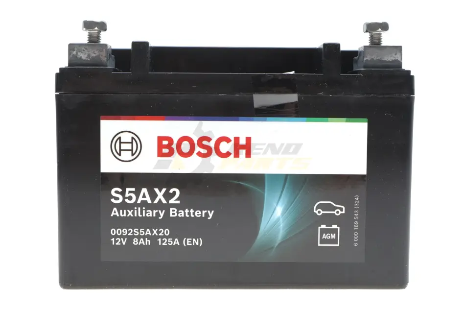 Акумуляторна батарея 8Ah/125A S5AX Aux (150x87x105/+L/BO) (Start-Stop/AGM/допоміжна) BOSCH 0 092 S5A X20 (фото 1)