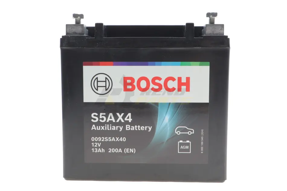 Акумуляторна батарея 13Ah/200A S5AX Aux (150x87x145/+L/BO) (Start-Stop/AGM/допоміжна) BOSCH 0 092 S5A X40 (фото 1)