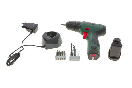 Шуруповерт аккумуляторный EasyDrill 1200 (12V) с комплектом бит и сверл. BOSCH 0 603 9D3 007