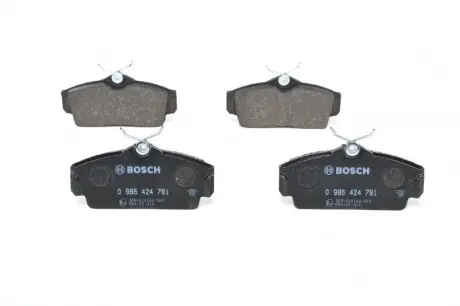 Колодки гальмівні дискові BOSCH 0 986 424 781