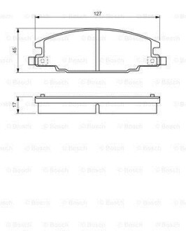 Колодки тормозные дисковые BOSCH 0 986 460 960 (фото 1)