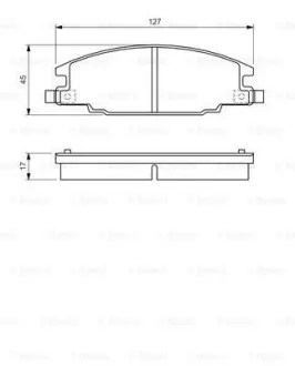 Колодки тормозные дисковые BOSCH 0 986 460 960