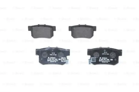 Колодки тормозные дисковые BOSCH 0 986 461 006 (фото 1)