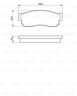 ГАЛЬМІВНІ КОЛОДКИ, ДИСКОВІ BOSCH 0 986 469 580