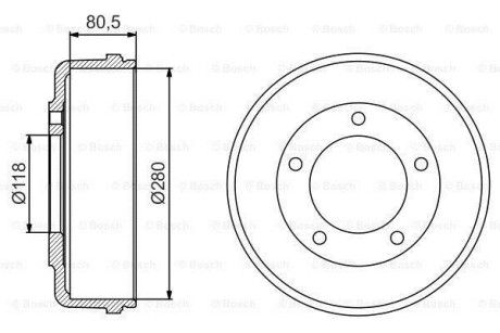 БАРАБАН ГАЛЬМIВНИЙ BOSCH 0 986 477 203