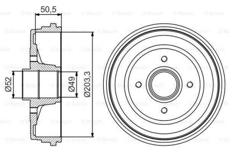 БАРАБАН ГАЛЬМIВНИЙ BOSCH 0 986 477 205