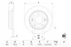 Диск тормозной задний Hyundai Creta, Elantra, I30, Kona, Veloster Kia Ceed 1.0-1.8 09.10- BOSCH 0 986 479 052 (фото 5)