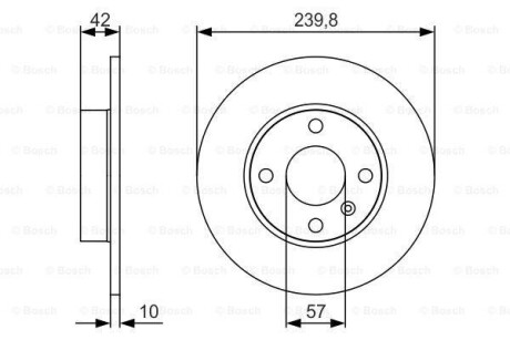 Диск тормозной BOSCH 0 986 479 S52