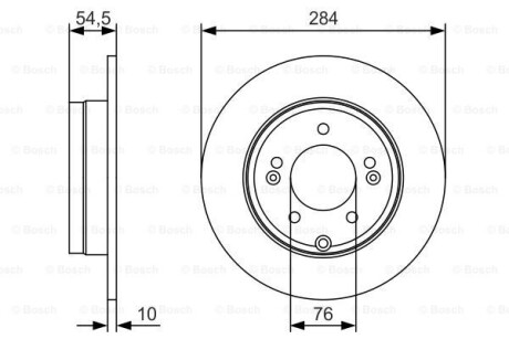 Диск гальмівний BOSCH 0 986 479 T49