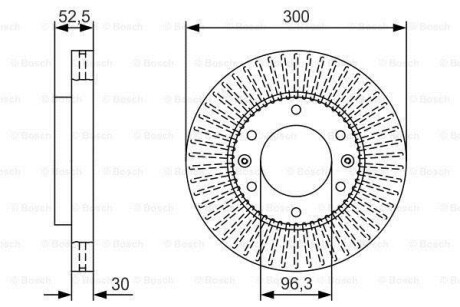 Диск тормозной BOSCH 0 986 479 T88