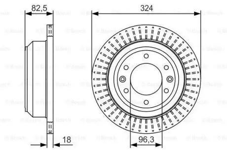 Диск тормозной BOSCH 0 986 479 U29