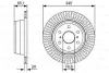 Диск гальмiвний заднiй BOSCH 0986479W32 (фото 1)