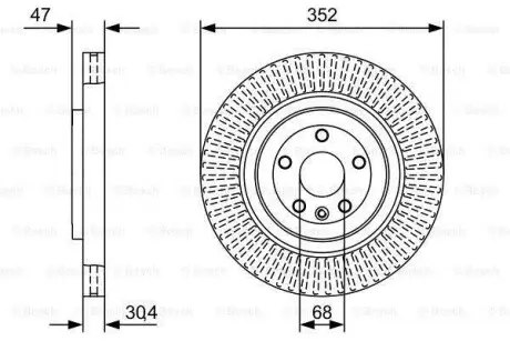 Диск гальмівний BOSCH 0986479W53