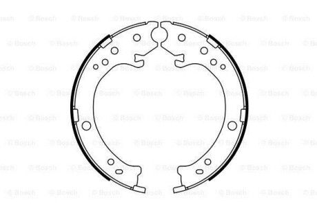 Колодки гальмівні барабанні BOSCH 0 986 487 765