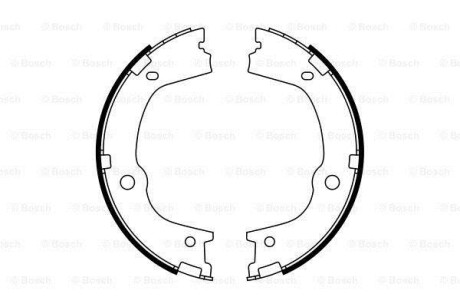 Колодки гальмівні барабанні BOSCH 0 986 487 776