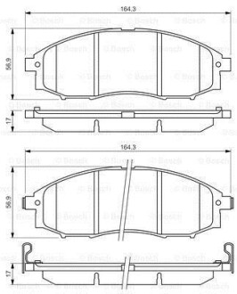 Колодки гальмівні дискові BOSCH 0 986 494 152