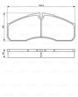 Колодки тормозные дисковые BOSCH 0 986 494 266