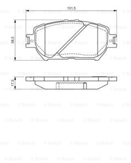 Колодки гальмівні дискові BOSCH 0 986 494 363