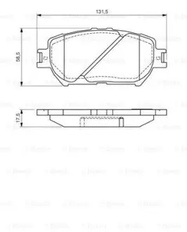 Колодки гальмівні дискові BOSCH 0 986 494 363