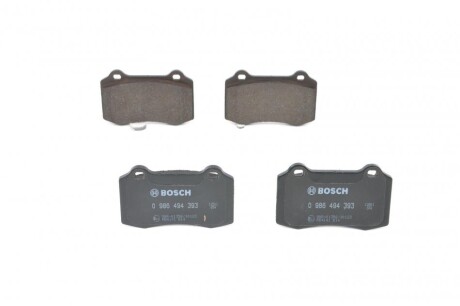 Колодки тормозные дисковые (комплект 4 шт) BOSCH 0 986 494 393