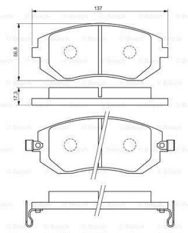 Тормозные колодки BOSCH 0 986 494 558