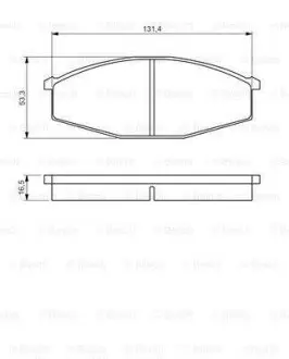 Тормозные колодки BOSCH 0 986 494 566 (фото 1)