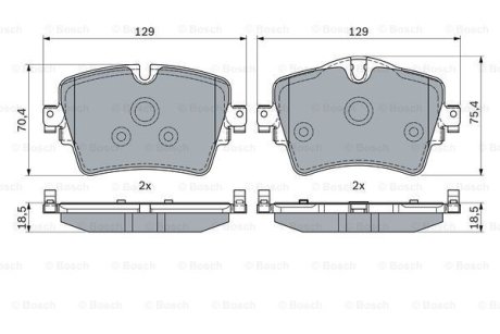 Дисковi колодки переднi BOSCH 0 986 494 940