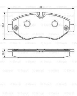 Колодки тормозные дисковые BOSCH 0 986 495 098