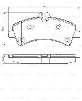 Колодки тормозные дисковые BOSCH 0 986 495 099