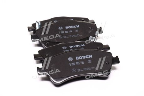 Колодки гальмівні дискові BOSCH 0 986 495 106