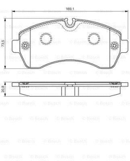 Колодки тормозные дисковые BOSCH 0 986 495 107