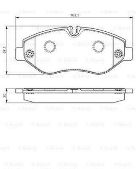 ДИСКОВI КОЛОДКИ ПЕРЕДНI PREMIUM2 BOSCH 0 986 495 113