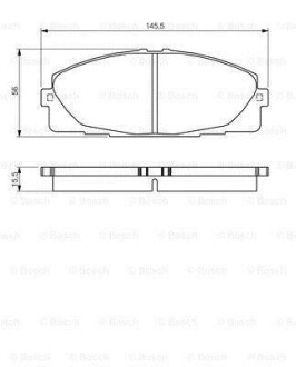 Колодки гальмівні дискові BOSCH 0 986 495 152