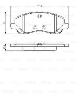 ГАЛЬМІВНІ КОЛОДКИ, ДИСКОВІ BOSCH 0 986 495 170