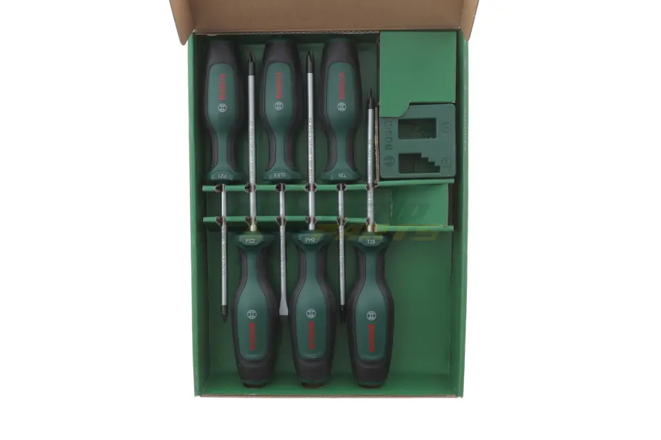 Набор отверток 6шт. с намагничителем BOSCH 1 600 A02 W7L (фото 1)