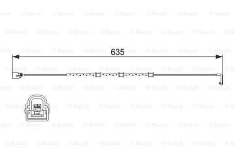 ДАТЧИК ЗНОШУВАННЯ ДИСК.КОЛ.ЗАД BOSCH 1 987 474 515