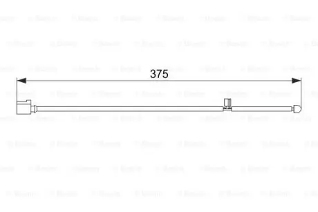 Датчик гальмівних колодок Porsche Cayenne Vw Touareg 2.5D-5.0D 09.02-09.10 BOSCH 1 987 474 562