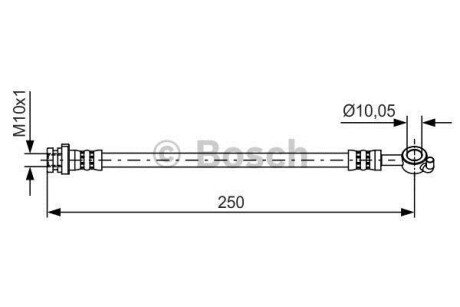 ШЛАНГ ГАЛЬМ. ЗАДНІЙ ПРАВ BOSCH 1 987 481 435