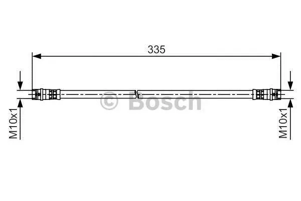 Шланг гальм. задній BOSCH 1987481517 (фото 1)