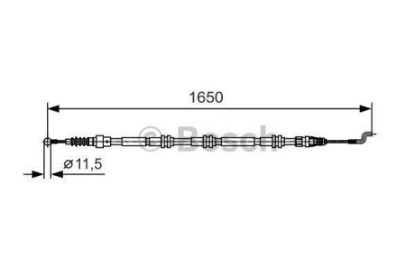 Трос ручного (стоянкового) гальма BOSCH 1 987 482 016