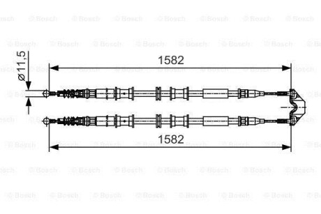 Трос гальмiвний BOSCH 1987482138