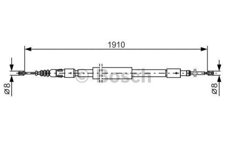 Трос ручного (стоянкового) гальма BOSCH 1 987 482 318