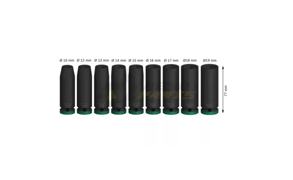 Набор ударных головок PRO 1/2" 10-27 мм 9 шт. BOSCH 2 608 003 040 (фото 1)