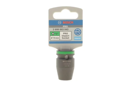 Головка торцевая ударная PRO 1/2" 10 мм BOSCH 2 608 003 043
