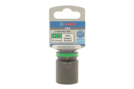 Головка торцевая ударная PRO 1/2" 19 мм BOSCH 2 608 003 050