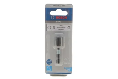 Головка торцева 1/4" 10 мм BOSCH 2 608 522 352