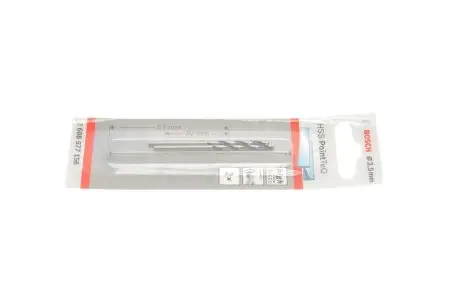 СПІРАЛЬНЕ СВЕРДЛО PointTec 2.5mm 2шт BOSCH 2 608 577 156