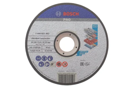Круг отрезной 125 x1.6x22,23 мм PRO Multi Material BOSCH 2 608 602 383